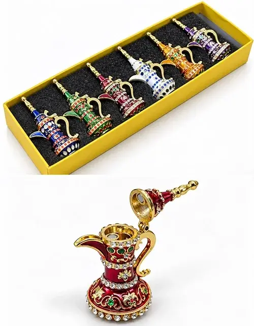 Dekoratif Swarovski Taşlı İbrik Seti 6’Lı Set. Alk6187