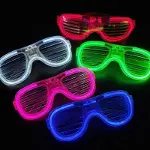 Glow Model Led Işıklı Parti Gözlüğü 3 Modlu 5 Renk 5 Adet-2