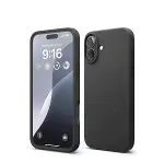 İphone 16 Kılıf Nano İçi Kadife Silikon - Siyah-1