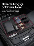Telefon Standlı Araç İçi Organizer Kaydırmaz Silikon Konsol Düzenleyici Mat-1