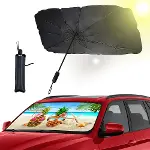 Araba Güneş Gölge Koruyucu Şemsiye Oto Ön Cam Güneşlik(145cm*79cm)-4