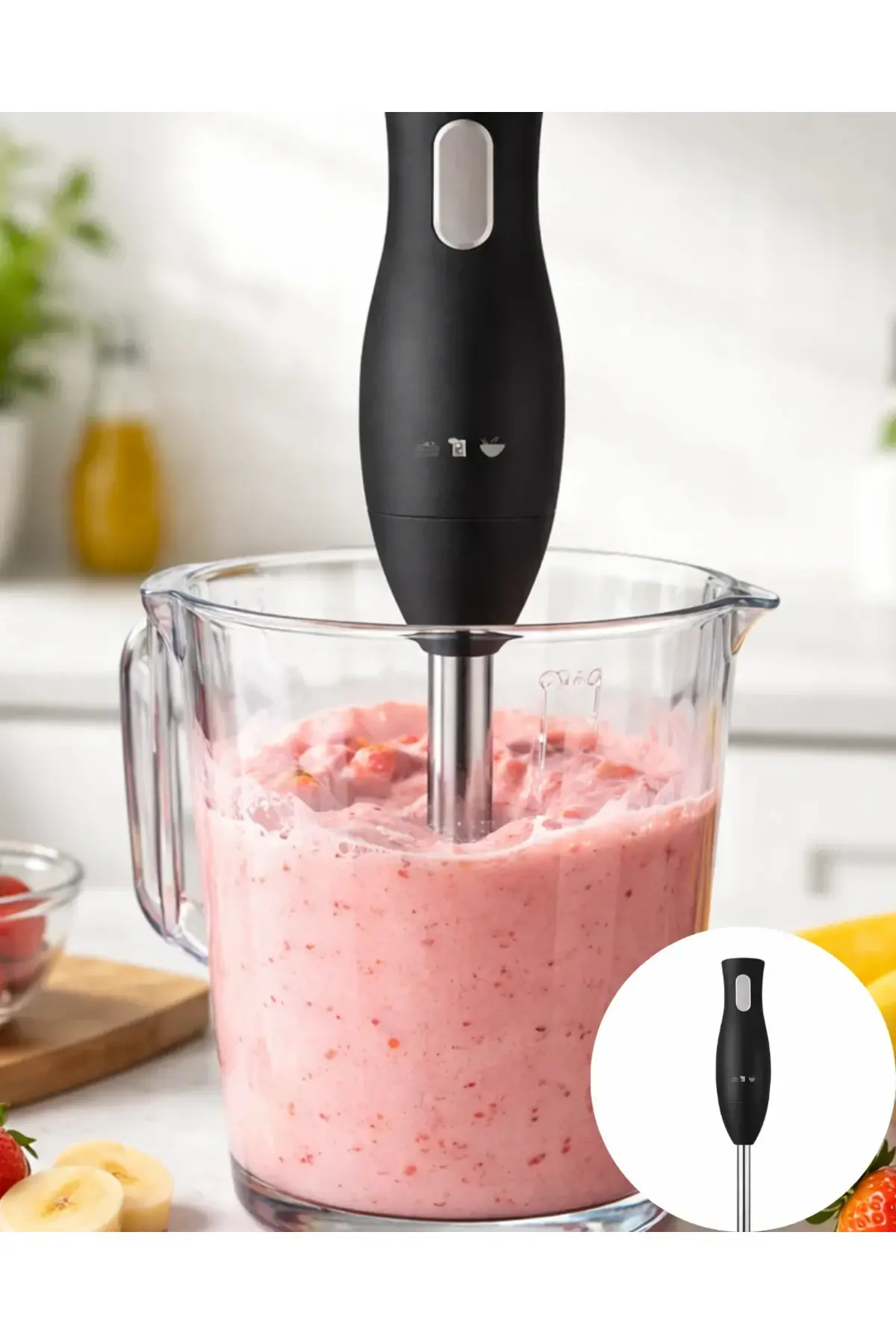 Mutfak El Blenderı Paslanmaz Çelik Uçlu Ergonok Tasarım