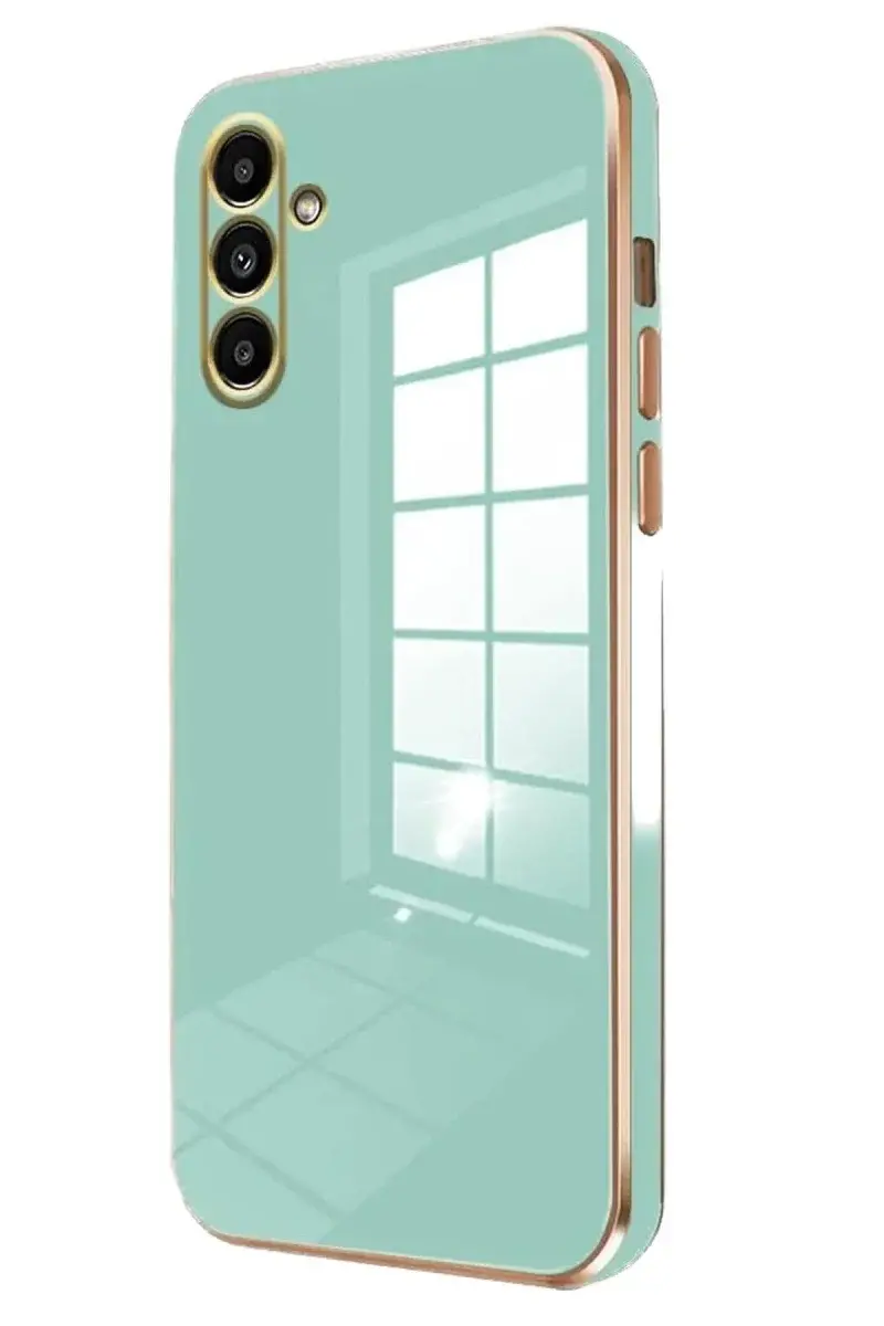 Samsung Galaxy M15 Kılıf Volet Silikon - Açık Yeşil