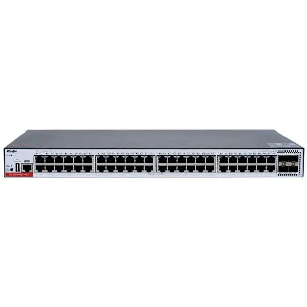 RG-CS83-48GT4XS-P 48 PORT 10/100/1000 48 PORT POE 4-PORT 1G/10G SFP+ 405W LAYER 3 YÖNETİLEBİLİR +CLOUD MANAGED RACK MOUNT SWITCH