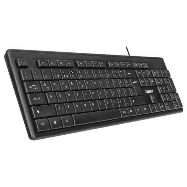 KB-1002, USB Kablolu, Türkçe Q, Standart Klavye (Siyah)