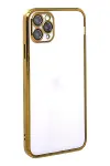 Apple iPhone 11 Pro Kılıf Razer Lensli Silikon - Gold-2