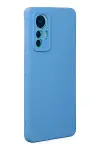 Xiao 12 Lite Kılıf Nano içi Kadife Silikon - Mavi-2