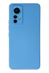 Xiao 12 Lite Kılıf Nano içi Kadife Silikon - Mavi-1