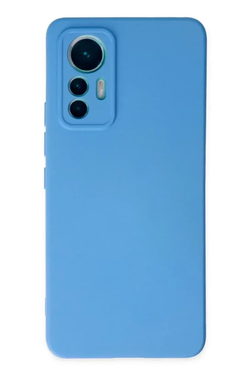 Xiao 12 Lite Kılıf Nano içi Kadife Silikon - Mavi