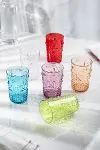 Akrilik Renkli 6'lı Kısa Bardak & Su Meşrubat Kahve Yanı Bardağı 400 ml ( Cam Değildir )-2