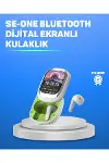 Şık Tasarımlı Siyah Beyaz Kablosuz Kulaklık Çoklu Dil Destekli-1