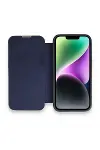 Apple iPhone 14 Pro Kılıf Dolpin Kapaklı - Lacivert-1
