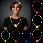 Glow Yıldız Kolye - Glow Kolye - Glow Partisi Yıldız Kolye 6 Adet-1
