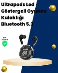 Bluetooth 5.3 Kablosuz Kulaklık 30mm Sürücü LED Ekranlı krofonlu-1