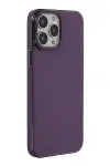 Apple iPhone 13 Pro Max Kılıf Anka PC Sert Metal Kapak - Mor-2
