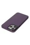 Apple iPhone 13 Pro Max Kılıf Anka PC Sert Metal Kapak - Mor-3