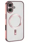 Apple iPhone 16 Plus Kılıf Kross Magneticsafe Kapak - Pembe-1