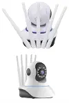 LED Aydınlatmalı 5 Antenli Motorlu 1080P Wifi Kamera Sensörlü-4