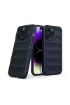 Apple iPhone 16 Pro Max Kılıf Optimum Silikon - Lacivert-3