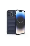 Apple iPhone 16 Pro Max Kılıf Optimum Silikon - Lacivert-1