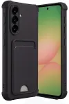 Samsung Galaxy A36 Kılıf Kelvin Kartvizitli Silikon - Siyah-1