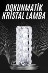 Kristal Lamba Masa Lambası Şarjlı Masa Lambası Dokunmatik Sensör Usb Şarjlı-2