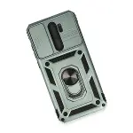 Xiao Red Note 8 Pro Kılıf Pars Lens Yüzüklü Silikon - Yeşil-3