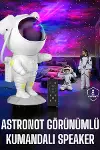 Çocuklara Özel Projeksiyon Astronot Lamba Speaker Sevimli-1