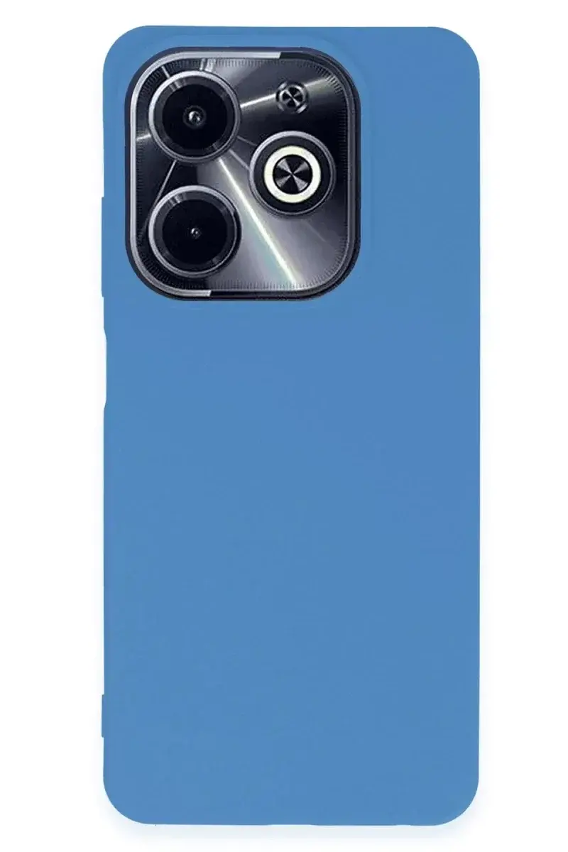 İnfinix Hot 40i Kılıf First Silikon - Mavi