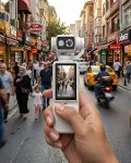 Kompakt 4K Video Kamera Otomatik Netleme ve Dahili Işık Destekli El Kamerası-1