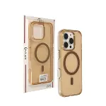 Joko Apple İphone 16 Pro Max Gleam Pc Sert Magsafe Kılıf - Şeffaf-gold-3