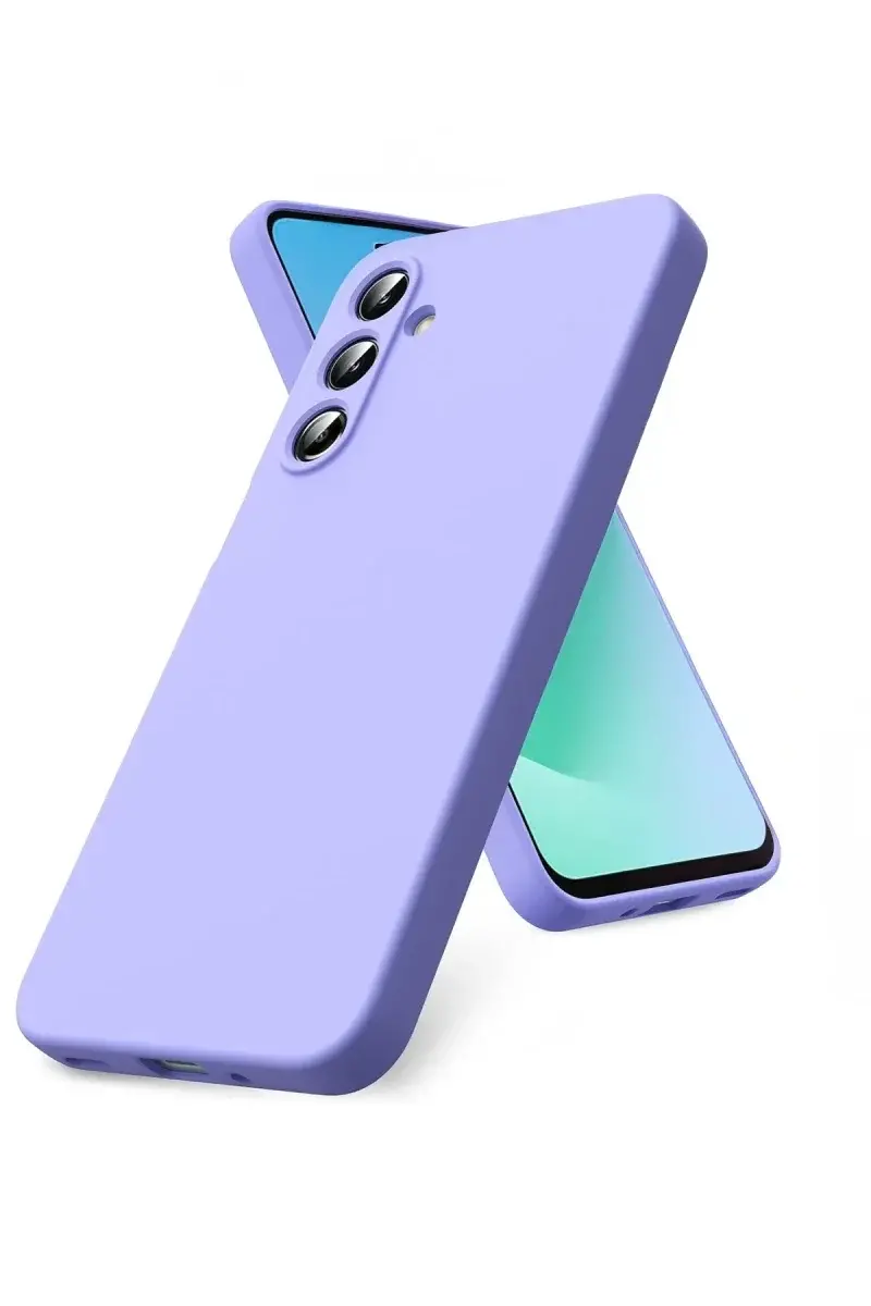 Samsung Galaxy S25 FE Nano içi Kadife Silikon - Lila