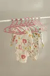 6’lı Bebek Askısı & Bebek Gardırop Askısı Pembe Set-2