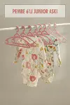 6’lı Bebek Askısı & Bebek Gardırop Askısı Pembe Set-1