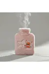 Mutlu Robot Hayvan Figürlü Pembe Peluş Sıcak Su Torbası 1 Lt – Yumuşak Kılıf, Uzun Süre Sıcak Tutan-3