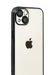 Apple iPhone 15 Razer Lensli Silikon - Siyah-2