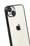 Apple iPhone 15 Razer Lensli Silikon - Siyah-3