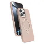 Apple İphone 16 Pro Regal Magsafe Standlı Kapak - Çöl Titanyum-1