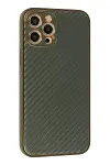 Apple iPhone 12 Pro Kılıf Coco Karbon Silikon - Füme-2