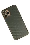 Apple iPhone 12 Pro Kılıf Coco Karbon Silikon - Füme-3