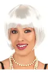 Beyaz Renk Parti Peruğu Kısa Küt Saç-1