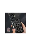 Realme C55 Kılıf Pars Lens Yüzüklü Silikon - Siyah-3