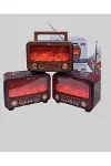 Taşınabilir Şömine Görünümlü Bluetooth Hoparlör – Solar Şarjlı, Alev Işıklı, 7W Ses-2