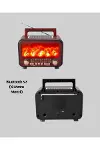 Taşınabilir Şömine Görünümlü Bluetooth Hoparlör – Solar Şarjlı, Alev Işıklı, 7W Ses-4