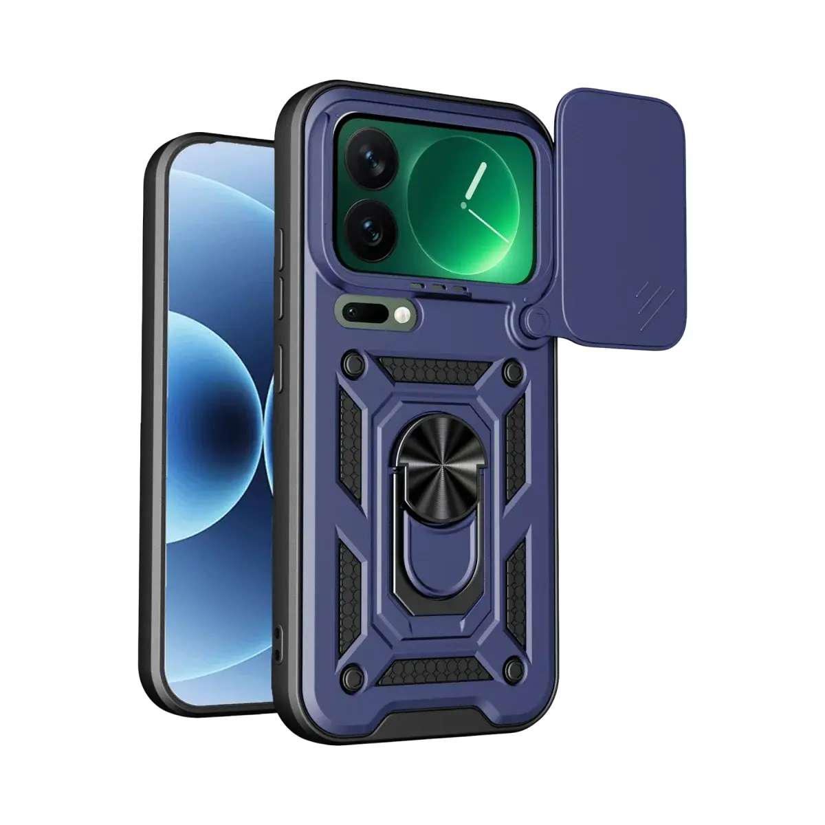 Xiao 17 Pro Pars Lens Yüzüklü Silikon - Lacivert