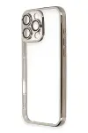Apple iPhone 16 Pro Max Kılıf Razer Lensli Silikon - Titanyum Gri-2