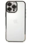 Apple iPhone 16 Pro Max Kılıf Razer Lensli Silikon - Titanyum Gri-1
