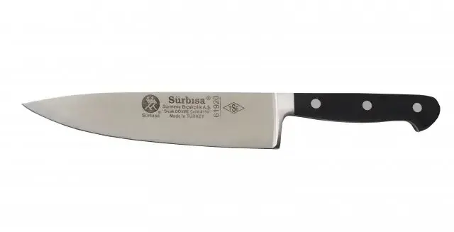 61920 - Sürmene Sıcak Dövme Şef Bıçağı 18 Cm