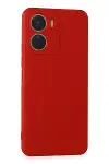 Vivo Y16 Kılıf First Silikon - Kırmızı-1