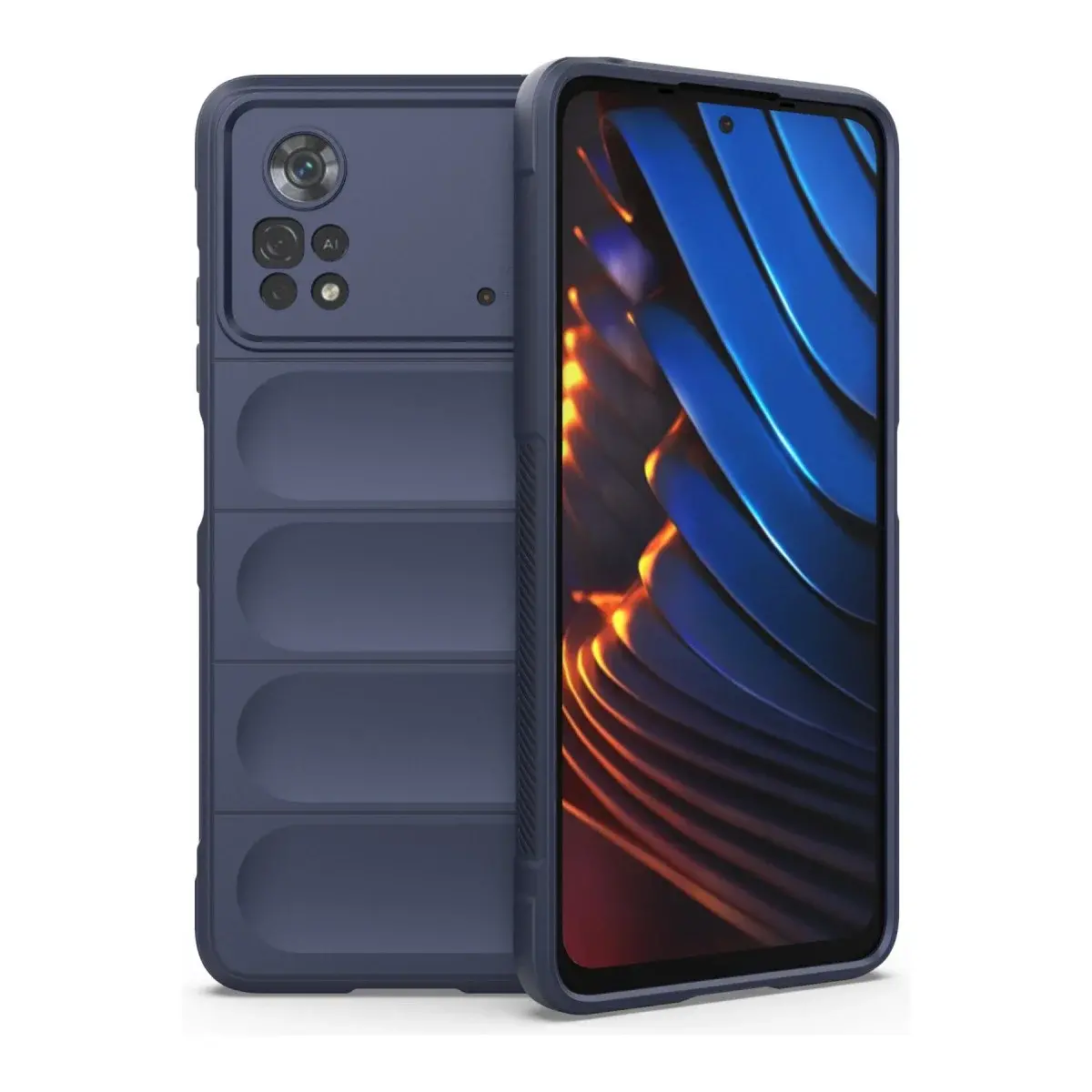 Xiao Poco X4 Pro 5g Kılıf Optimum Silikon - Lacivert